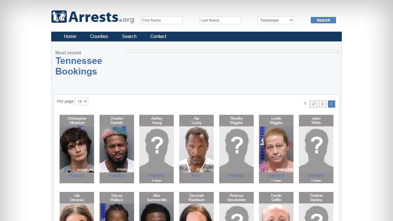 Tennessee Arrests and Inmate Search